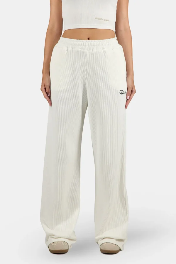 Dayita Loose Rib Pants Washed Warm White