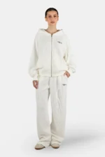 Dayita Loose Rib Pants Washed Warm White