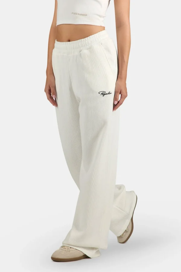 Dayita Loose Rib Pants Washed Warm White