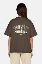 Deva Heavy Oversized Tee Washed Walnut Brown