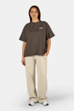 Deva Heavy Oversized Tee Washed Walnut Brown