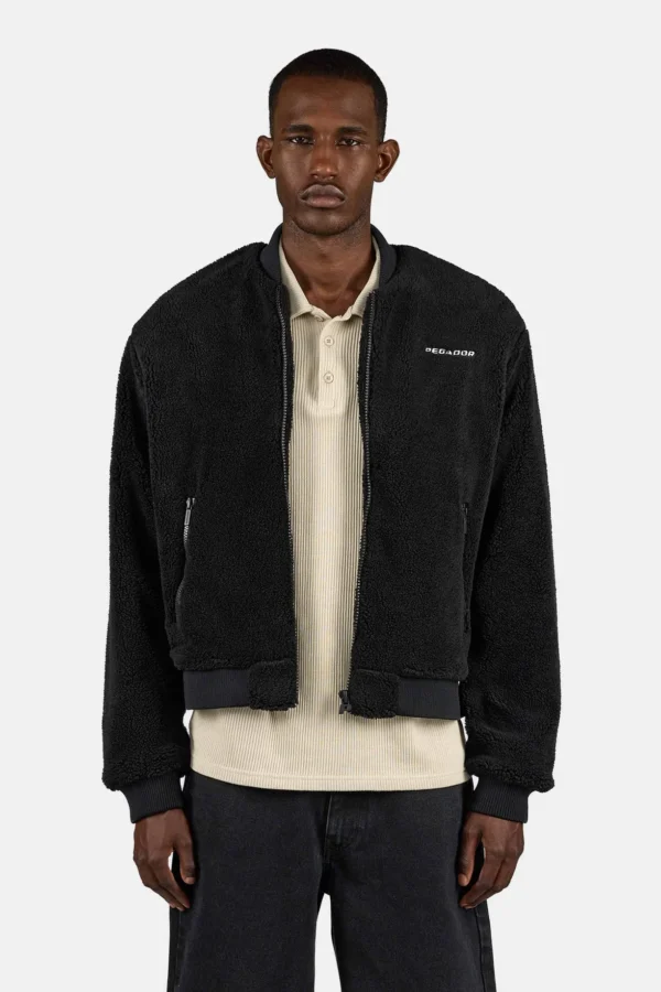 Ember Teddy Bomberjacket Black