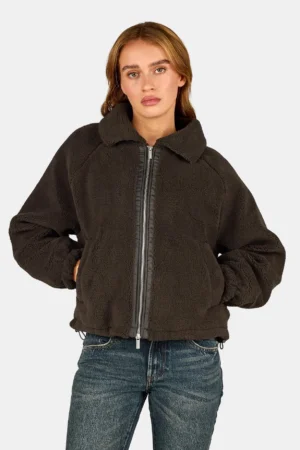 Enna Teddy Jacket Walnut Brown