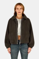 Enna Teddy Jacket Walnut Brown