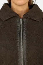 Enna Teddy Jacket Walnut Brown