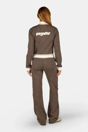 Ferrara Slim Track Jacket Washed Walnut Brown