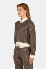 Ferrara Slim Track Jacket Washed Walnut Brown
