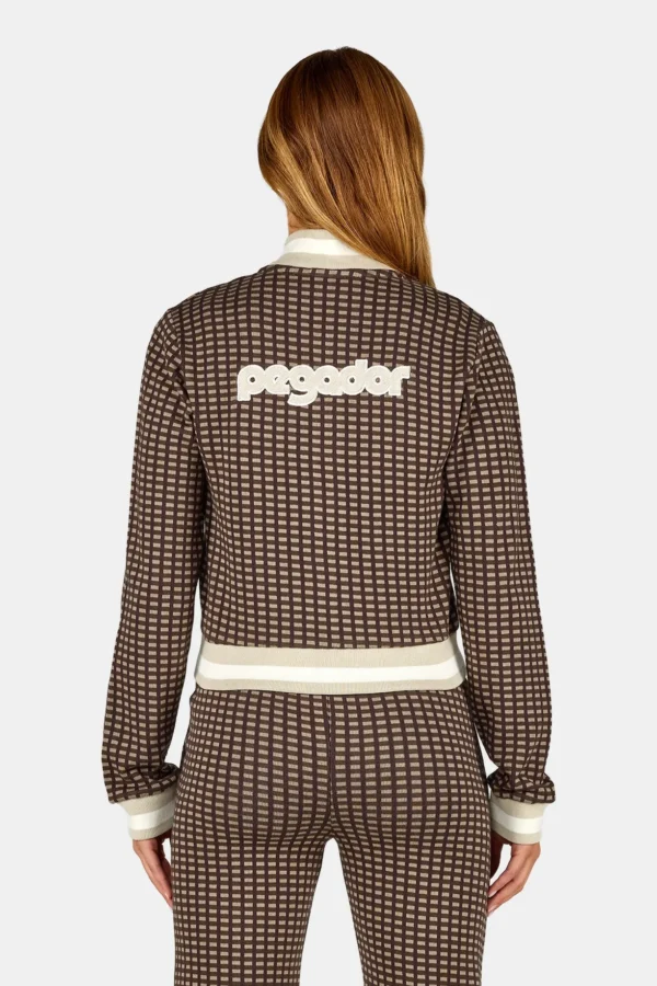 Ferrara Slim Track Jacket Washed Walnut Brown