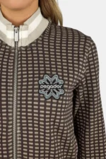 Ferrara Slim Track Jacket Washed Walnut Brown