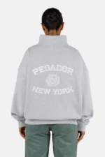 Frieda Oversized Halfzip Sweater Heather Grey