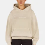 Gela Oversized Hoodie Sprayed Cozy Beige