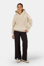 Gela Oversized Hoodie Sprayed Cozy Beige