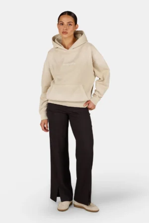 Gela Oversized Hoodie Sprayed Cozy Beige