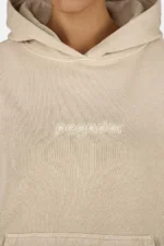 Gela Oversized Hoodie Sprayed Cozy Beige