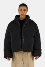 Georgia Teddy Puffer Jacket Black