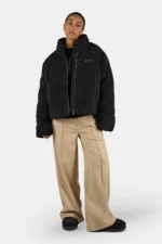 Georgia Teddy Puffer Jacket Black - Image 2