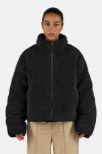 Georgia Teddy Puffer Jacket Black - Image 3