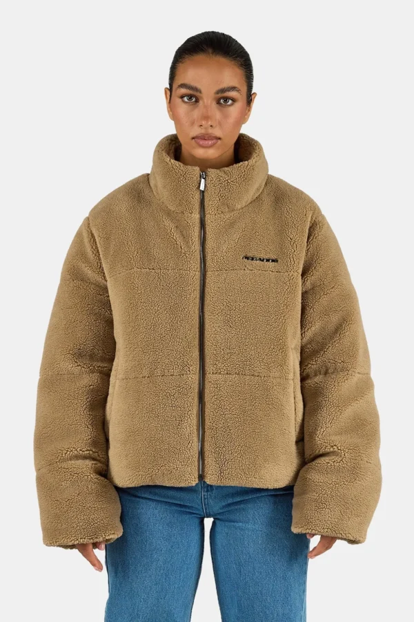 Georgia Teddy Puffer Jacket Sand