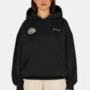 Guarda Oversized Hoodie Washed Black