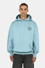 Haarlem Oversized Hoodie Washed Frost Blue