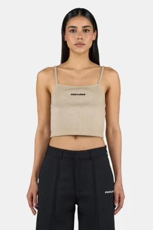 Haile String Top Washed Light Beige