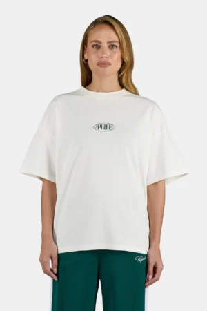 Helena Heavy Oversized Tee Washed Warm White