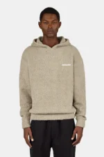 Jorhat Boucle Knit Hoodie Flint Grey