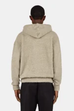 Jorhat Boucle Knit Hoodie Flint Grey