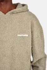 Jorhat Boucle Knit Hoodie Flint Grey