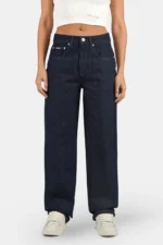 Julina Wide Leg Jeans Raw Blue