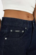 Julina Wide Leg Jeans Raw Blue