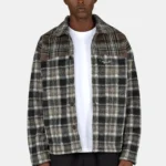 Kolding Flannel Oversized Shirt Checked Black Walnut Brown