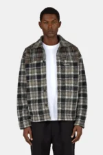 Kolding Flannel Oversized Shirt Checked Black Walnut Brown