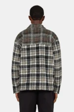 Kolding Flannel Oversized Shirt Checked Black Walnut Brown