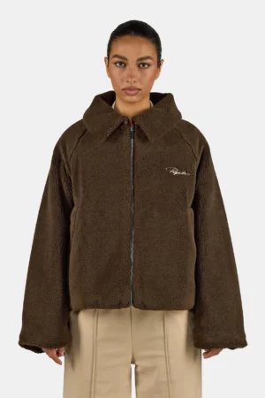 Laja Teddy Jacket Dark Brown