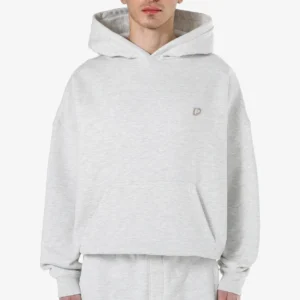 Leono Boxy Hoodie Off White Melange Warm White