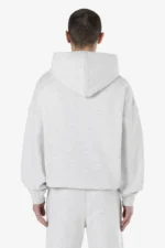 Leono Boxy Hoodie Off White Melange Warm White