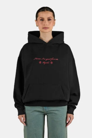 Levadia Oversized Hoodie Washed Black