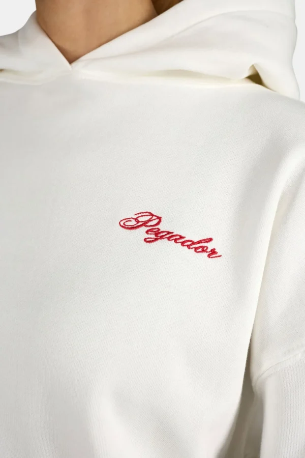 Felin Oversized Hoodie Washed Warm White