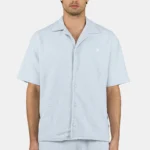 Libco Structured Knit Shirt Washed Dream Blue Unbleached