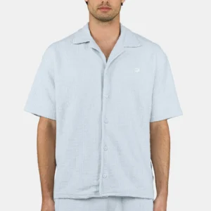 Libco Structured Knit Shirt Washed Dream Blue Unbleached