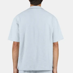 Libco Structured Knit Shirt Washed Dream Blue Unbleached