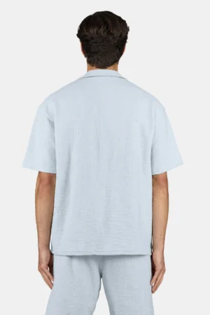 Libco Structured Knit Shirt Washed Dream Blue Unbleached