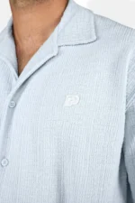 Libco Structured Knit Shirt Washed Dream Blue Unbleached