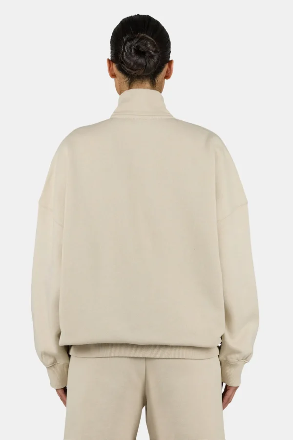 Lilea Sweat Track Jacket Washed Light Beige White
