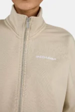 Lilea Sweat Track Jacket Washed Light Beige White