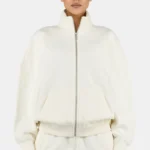 Lilea Sweat Track Jacket Washed Unbleached White