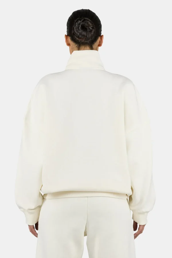 Lilea Sweat Track Jacket Washed Unbleached White