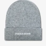 Logo Beanie Grey Melange White