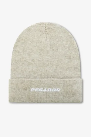 Logo Beanie Kingdom Beige White